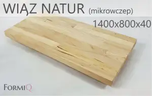 Blat do biurka drewno wiąz natur 1400x800x40