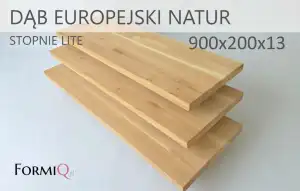Podstopnie dąb europejski natur lite 900x200x13