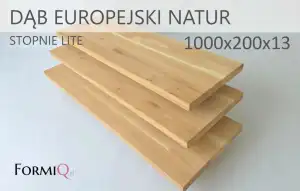 Podstopnie dąb europejski natur lite 1000x200x13