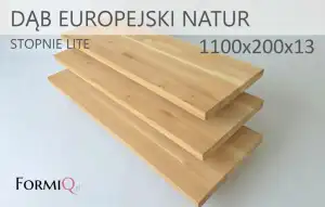 Podstopnie dąb europejski natur lite 1100x200x13
