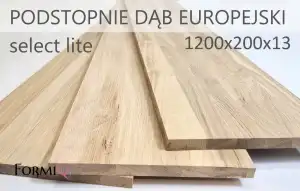 Podstopnie dąb europejski select lite 1200x200x13