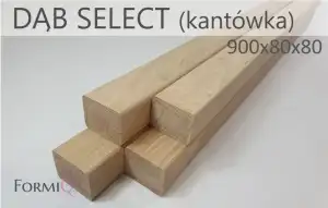 Słup dąb europejski select 900x80x80