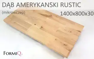 Blat do biurka drewno dąb amerykański rustic 1400x800x30